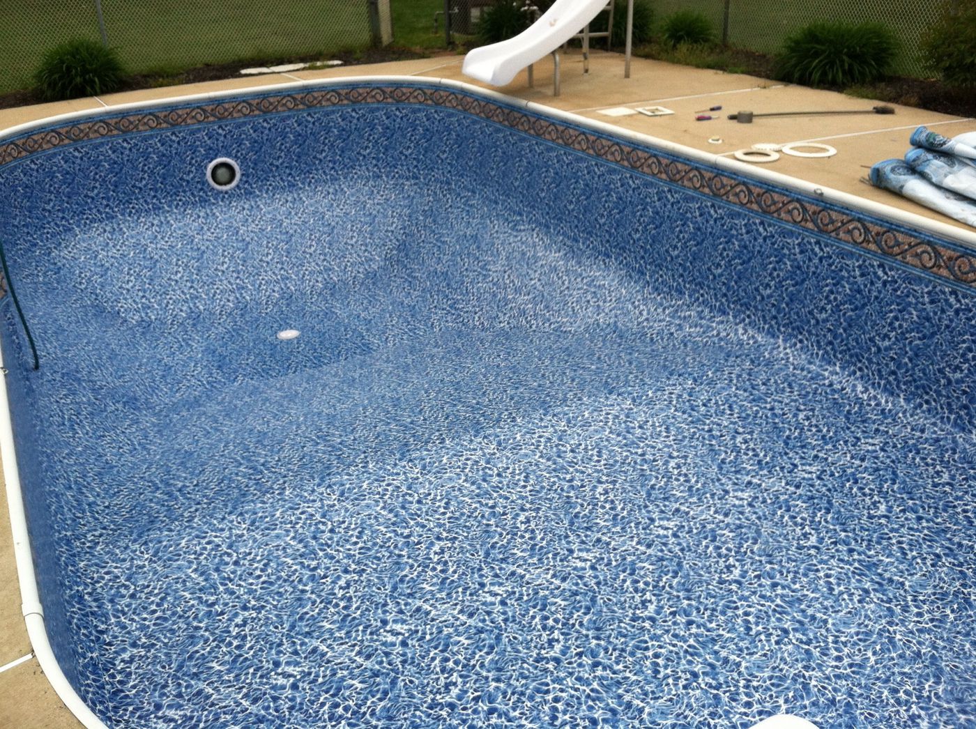 plastic pool liner